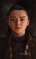 Porträt von Arya Stark Klassizismus Spiel der Throne